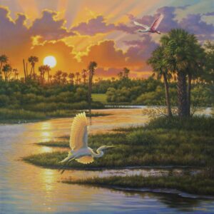 "Wings in the Evening Glow"